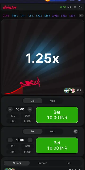 Daman Games Aviator crash game screen for real money betting and online earning in India