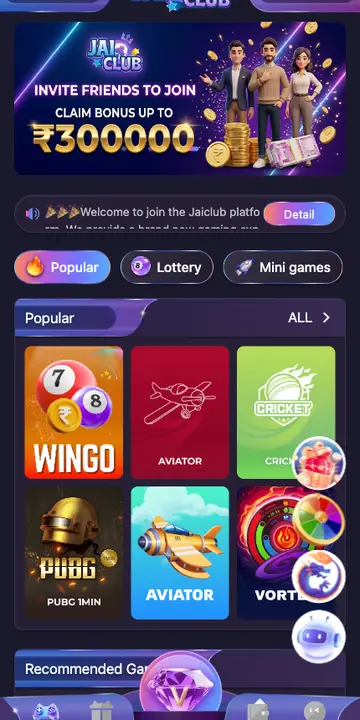 Daman Games app home screen in India with online gaming lobby, Wingo, Aviator, and slots games